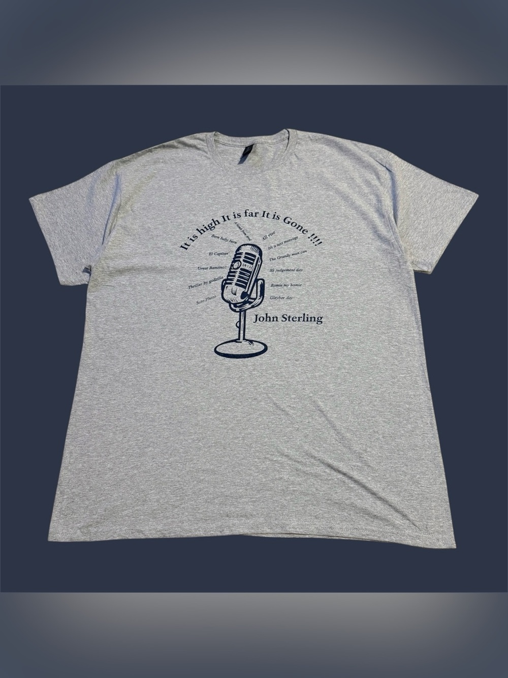 ❗️SOLD❗️Gildan MLB New York Yankees John Sterling Broadcaster Tee
